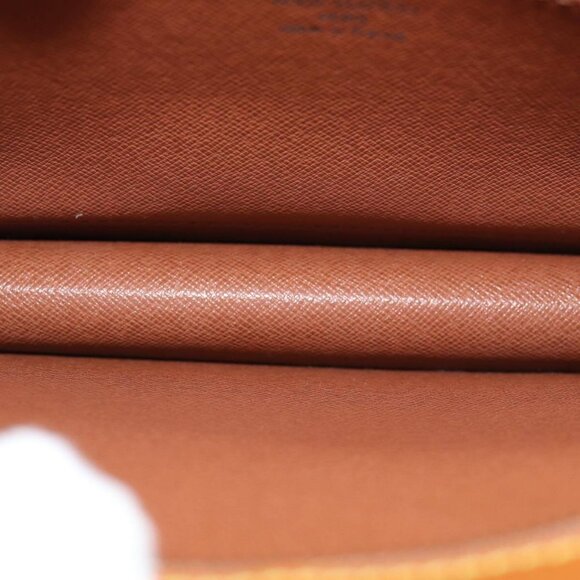 LOUIS VUITTON Epi Pochette Homme Clutch Bag Brown Zipang gold - Picture 15 of 16